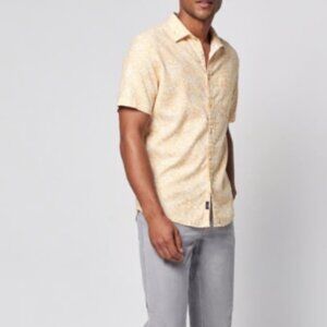 Faherty Men's Short-Sleeve Button-Down Shirt, Size L